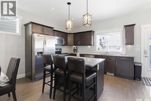23 111 Rosewood Gate N, Saskatoon, SK - Indoor Photo Showing Kitchen With Stainless Steel Kitchen With Upgraded Kitchen