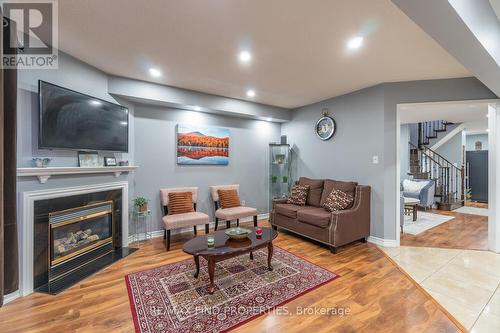 22 Ashmere Road, Brampton, ON - Indoor Photo Showing Living Room With Fireplace