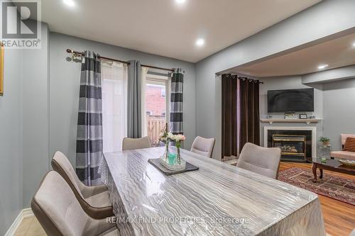 22 Ashmere Road, Brampton, ON - Indoor Photo Showing Dining Room With Fireplace