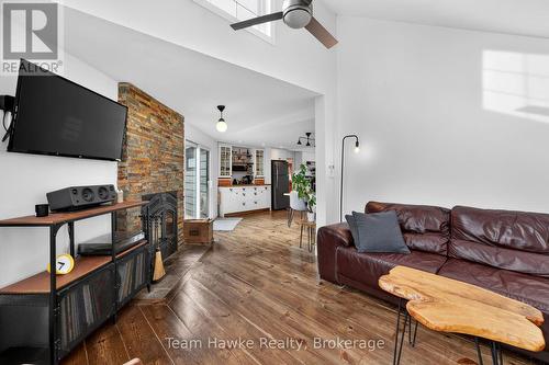 283 Tiny Beaches Road S, Tiny, ON - Indoor Photo Showing Living Room With Fireplace