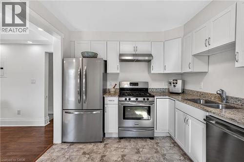33 Homewood Avenue, Hamilton, ON - Indoor Photo Showing Kitchen With Double Sink