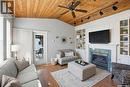 106 Laurentian Drive, Saskatoon, SK  - Indoor Photo Showing Living Room With Fireplace 