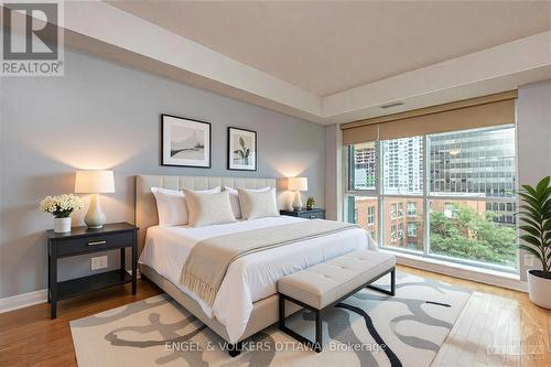 Virtually staged - 602 - 134 York Street, Ottawa, ON - Indoor Photo Showing Bedroom