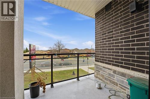 Balcony featuring a residential view - 120 Springvalley Crescent Unit# 203, Hamilton, ON - Outdoor With Balcony