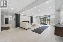 Lobby featuring recessed lighting and expansive windows - 