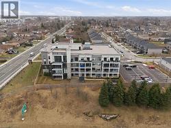 Aerial view of apartment complex / building - 