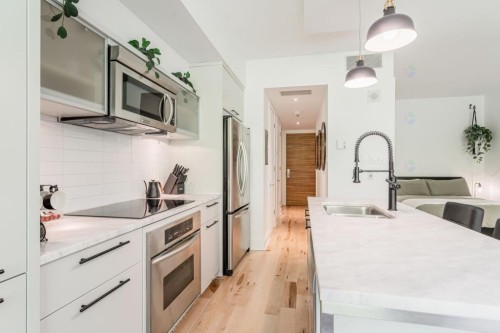 Cuisine - 208-363 Rue St-Hubert, Montréal (Ville-Marie), QC - Indoor Photo Showing Kitchen With Upgraded Kitchen