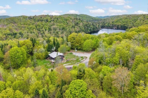 Photo aérienne - 225 Ch. Laurent, Saint-Adolphe-D'Howard, QC - Outdoor With Body Of Water With View