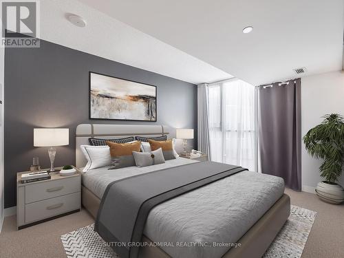 Virtually Staged Photo - 315 - 75 Queens Wharf Road, Toronto, ON - Indoor Photo Showing Bedroom