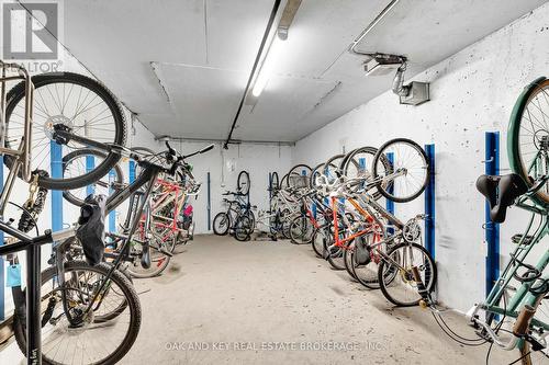 secure bicycle storage room - 1805 - 323 Colborne Street, London East (East K), ON - Indoor Photo Showing Gym Room