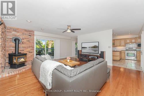 1175 Kane Road, Mississauga, ON - Indoor Photo Showing Living Room With Fireplace