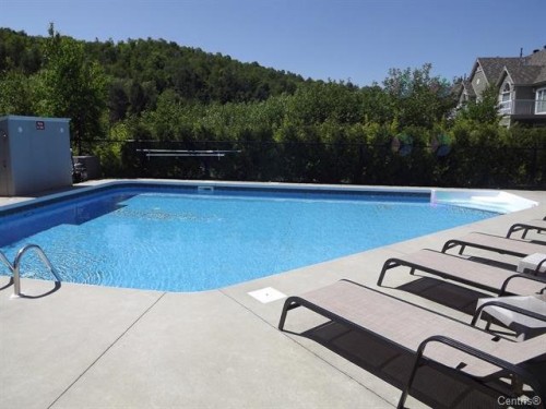 Piscine - 103-33 Mtée Victor-Nymark, Saint-Sauveur, QC - Outdoor With In Ground Pool With Backyard