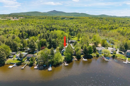 Photo aérienne - 310 Rue Larose, Dunham, QC - Outdoor With Body Of Water With View
