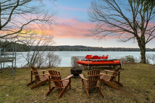 Photo aérienne - 310 Rue Larose, Dunham, QC - Outdoor With Body Of Water With View