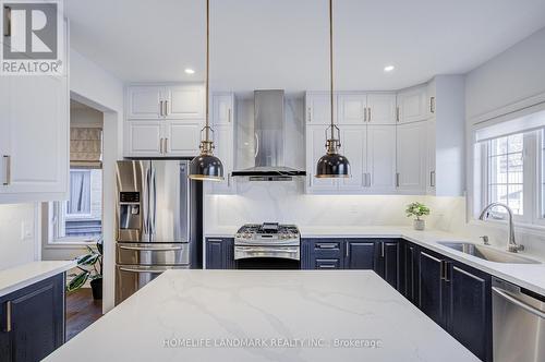 24 Haskett Drive, Markham, ON - Indoor Photo Showing Kitchen With Upgraded Kitchen
