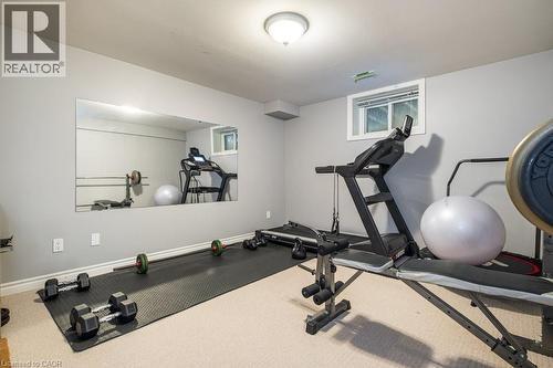 Workout area with baseboards - 330 Strathcona Drive, Burlington, ON - Indoor Photo Showing Gym Room