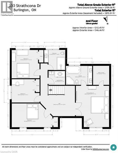 View of 2nd floor room layout - 330 Strathcona Drive, Burlington, ON - Other
