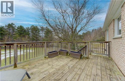 View of deck - 395 Warrington Drive, Waterloo, ON - Outdoor With Deck Patio Veranda