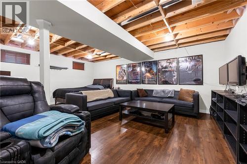 Living room with hardwood / wood-style flooring - 160 Wallace Avenue S, Welland, ON - Indoor Photo Showing Living Room