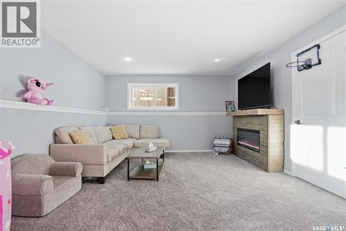 223 Eaton Crescent, Saskatoon, SK - Indoor With Fireplace