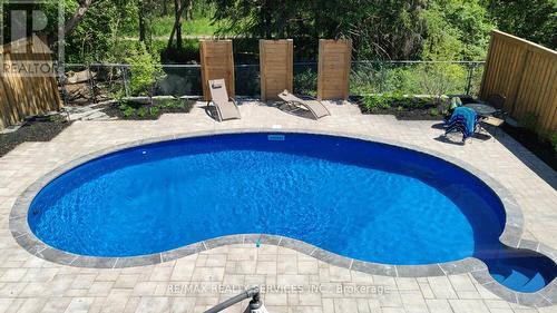 28 Chickadee Crescent, Brampton, ON - Outdoor With In Ground Pool With Backyard