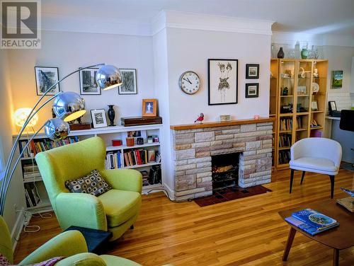 Nice fireplace - 7 Cornwall Heights, St. John'S, NL - Indoor Photo Showing Living Room With Fireplace