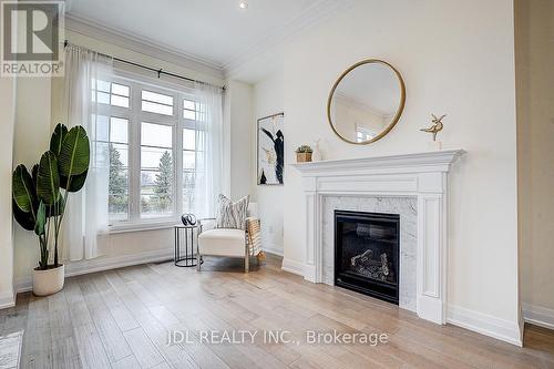 4199 Major Mackenzie Drive E, Markham, ON - Indoor Photo Showing Living Room With Fireplace