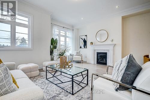 4199 Major Mackenzie Drive E, Markham, ON - Indoor Photo Showing Living Room With Fireplace