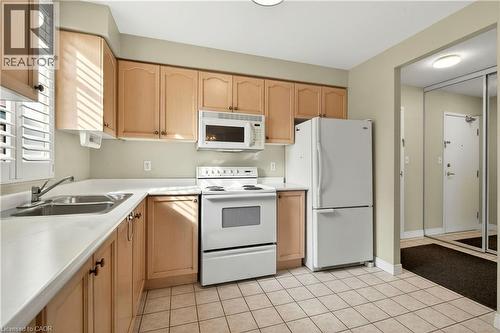 8 Main Street Unit# 101, Dundas, ON - Indoor Photo Showing Kitchen With Double Sink
