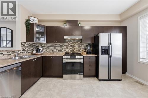 170 Dewitt Road Unit# 6, Hamilton, ON - Indoor Photo Showing Kitchen With Stainless Steel Kitchen With Double Sink With Upgraded Kitchen