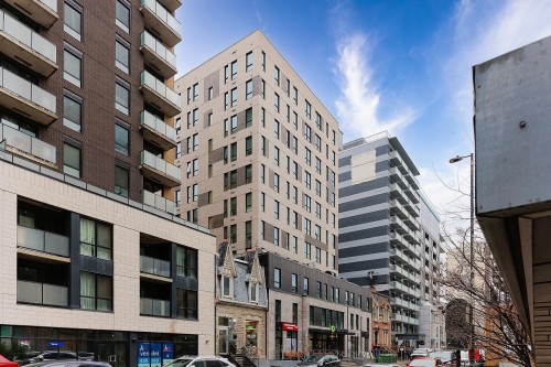 Façade - 211-1200 Rue Crescent, Montréal (Ville-Marie), QC - Outdoor With Facade