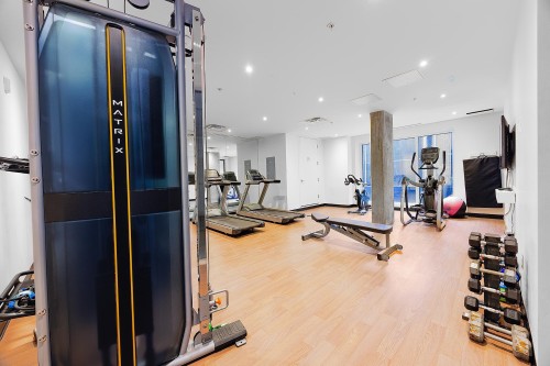 Salle d'exercice - 211-1200 Rue Crescent, Montréal (Ville-Marie), QC - Indoor Photo Showing Gym Room