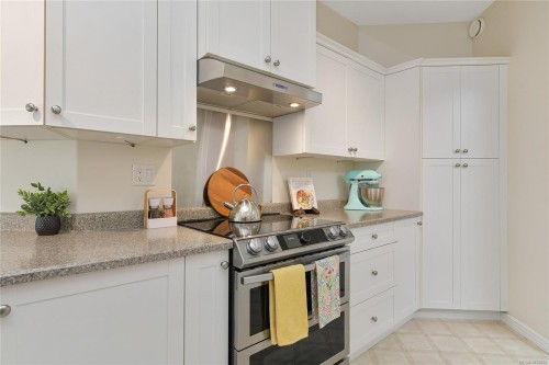 302-9870 Second St, Sidney, BC - Indoor Photo Showing Kitchen