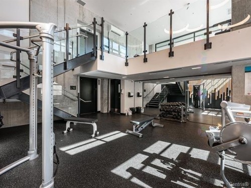 Salle d'exercice - 902-1330 Rue Olier, Montréal (Le Sud-Ouest), QC - Indoor Photo Showing Gym Room