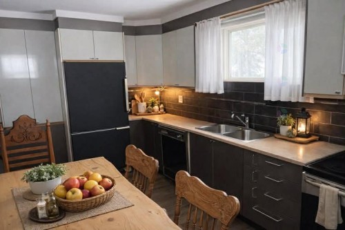 Cuisine - 1225  - 1227 Ch. Du Lac-Caché, Mont-Blanc, QC - Indoor Photo Showing Kitchen With Double Sink