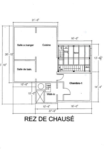 Plan (croquis) - 1225  - 1227 Ch. Du Lac-Caché, Mont-Blanc, QC - Other