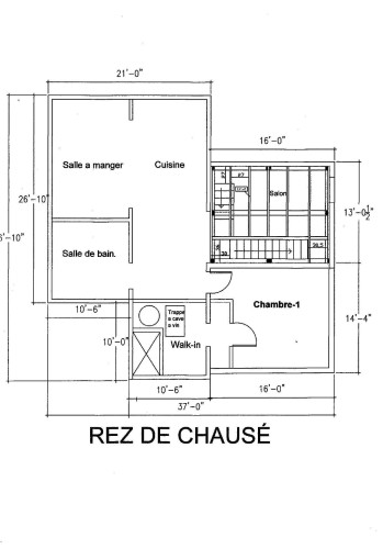 Plan (croquis) - 1225  - 1227 Ch. Du Lac-Caché, Mont-Blanc, QC - Other