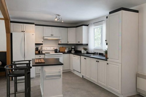 Cuisine - 1225  - 1227 Ch. Du Lac-Caché, Mont-Blanc, QC - Indoor Photo Showing Kitchen With Double Sink