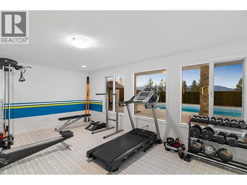 2270 Grantham Road, Kelowna, BC - Indoor Photo Showing Gym Room