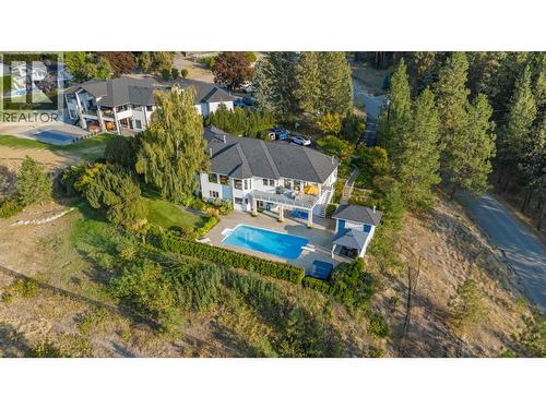 2270 Grantham Road, Kelowna, BC - Outdoor With In Ground Pool With View