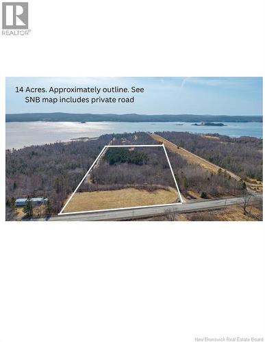 Approximate outline, not incuding private road - 0 Route 127, Bayside, NB 
