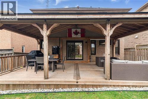 Wooden deck featuring outdoor lounge area - 40 Artistic Boulevard, Hamilton, ON - Outdoor With Deck Patio Veranda With Exterior