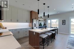 model unit has extra cabinets - 
