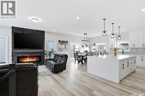 271 Dziadyk Manor, Saskatoon, SK - Indoor With Fireplace