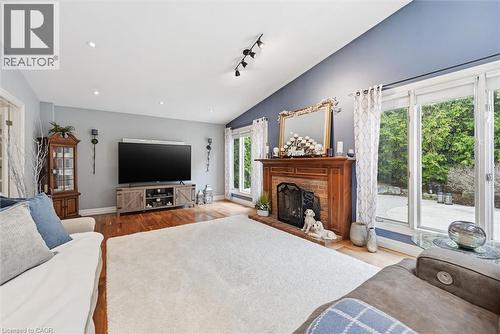 285 Glen Afton Drive, Burlington, ON - Indoor Photo Showing Living Room With Fireplace