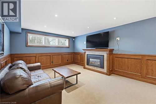 285 Glen Afton Drive, Burlington, ON - Indoor Photo Showing Living Room With Fireplace