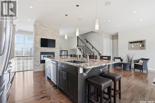 1807 Pohorecky Crescent, Saskatoon, SK - Indoor Photo Showing Kitchen With Double Sink With Upgraded Kitchen