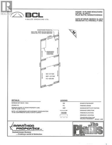 19 Plains Boulevard, Pilot Butte, SK 