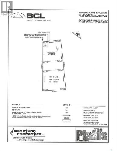 13 Plains Boulevard, Pilot Butte, SK 