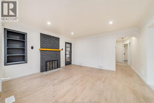 1114 Edward Unit# Upper, Windsor, ON - Indoor With Fireplace